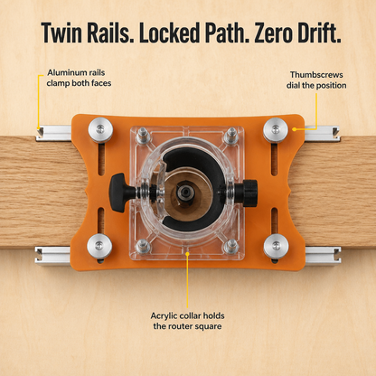 NovaCraft™ — Make Precisely Straight Mortises & Slots Without a Wandering Router