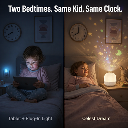 CelestiDream™ — Stop Bedtime Struggles with a Soothing Galaxy in Minutes