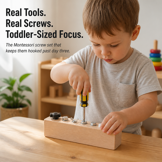 HandiNest™ — Give Your Inquisitive Toddler Genuine Tools, Genuine Screws, Genuine Focus