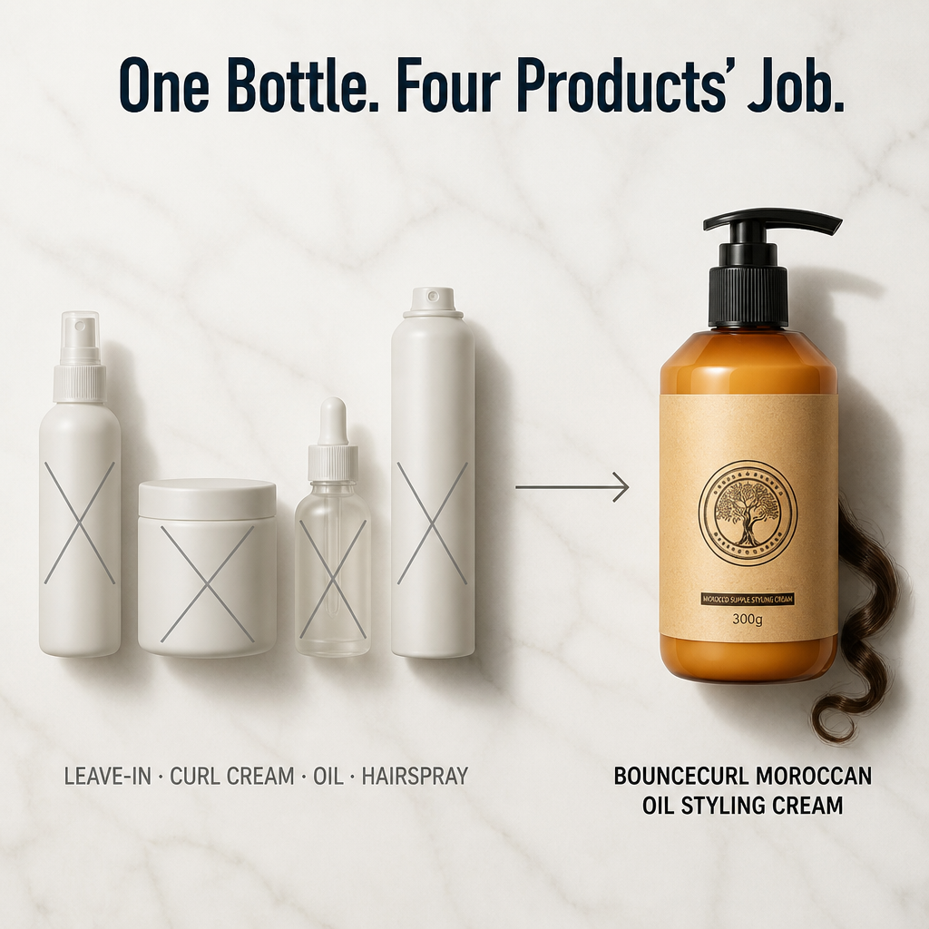 BounceCurl™ — Swap 4 Curl Products for One Pump with 78-Hour Hold
