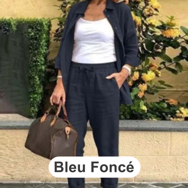 Veloria™ Cotton-Linen Set — Feel Fresh, Stylish, and Unstoppable All Day Long