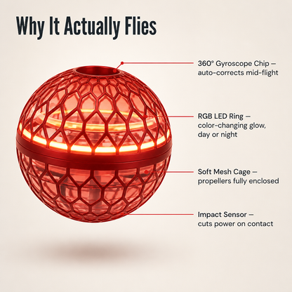 AeroLuxe™ Orb — Throw It, Float It, Boomerang It Right Back to You