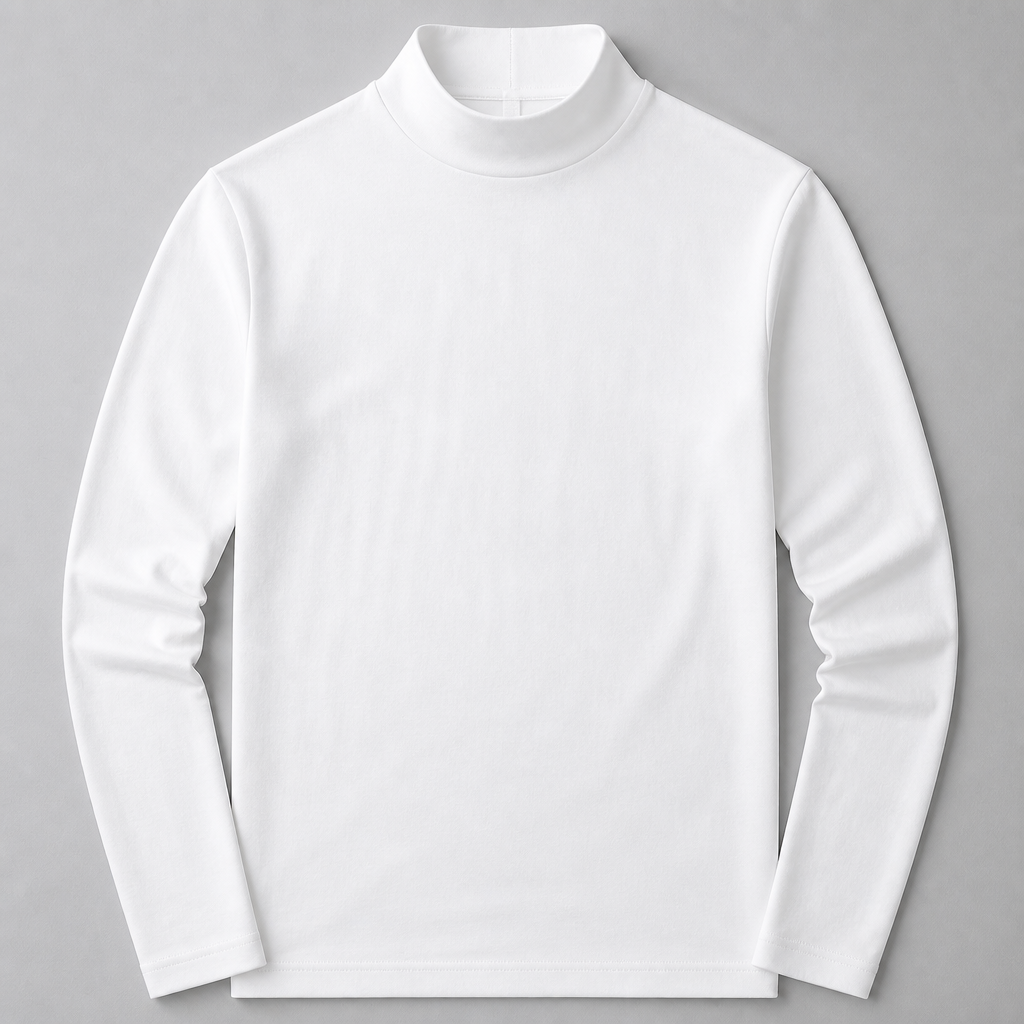 TitanFit™ – Slim Sleek Fit Mock Neck Long Sleeve Base Layer