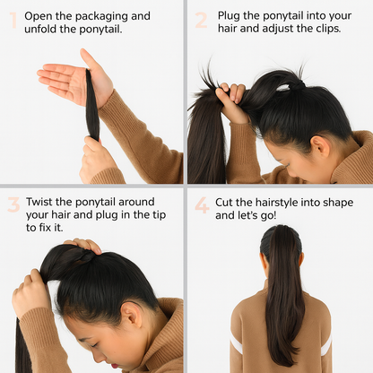 Luxique™ — Instant Volume and Flawless Hold for Head-Turning Ponytails
