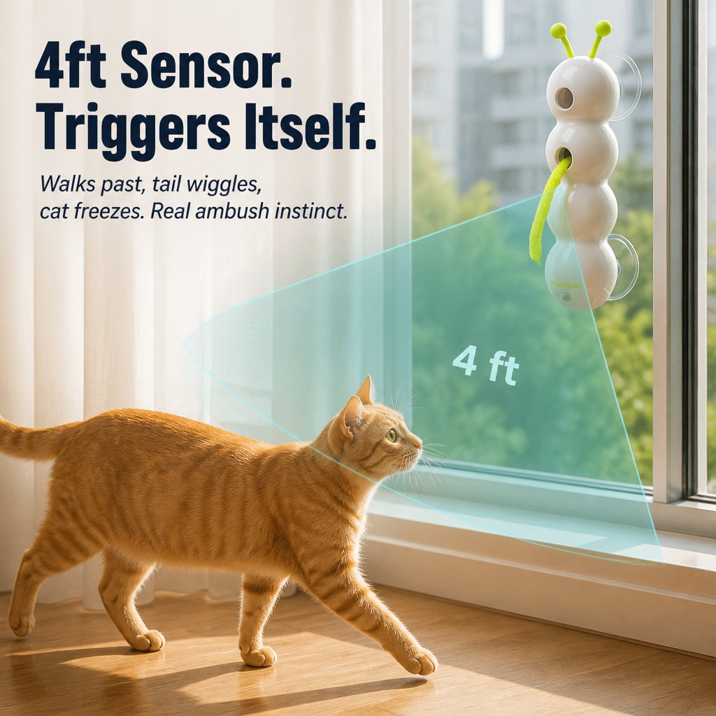 Feline Frenzy™ — Trigger Hunt Mode the Moment Your Cat Passes By