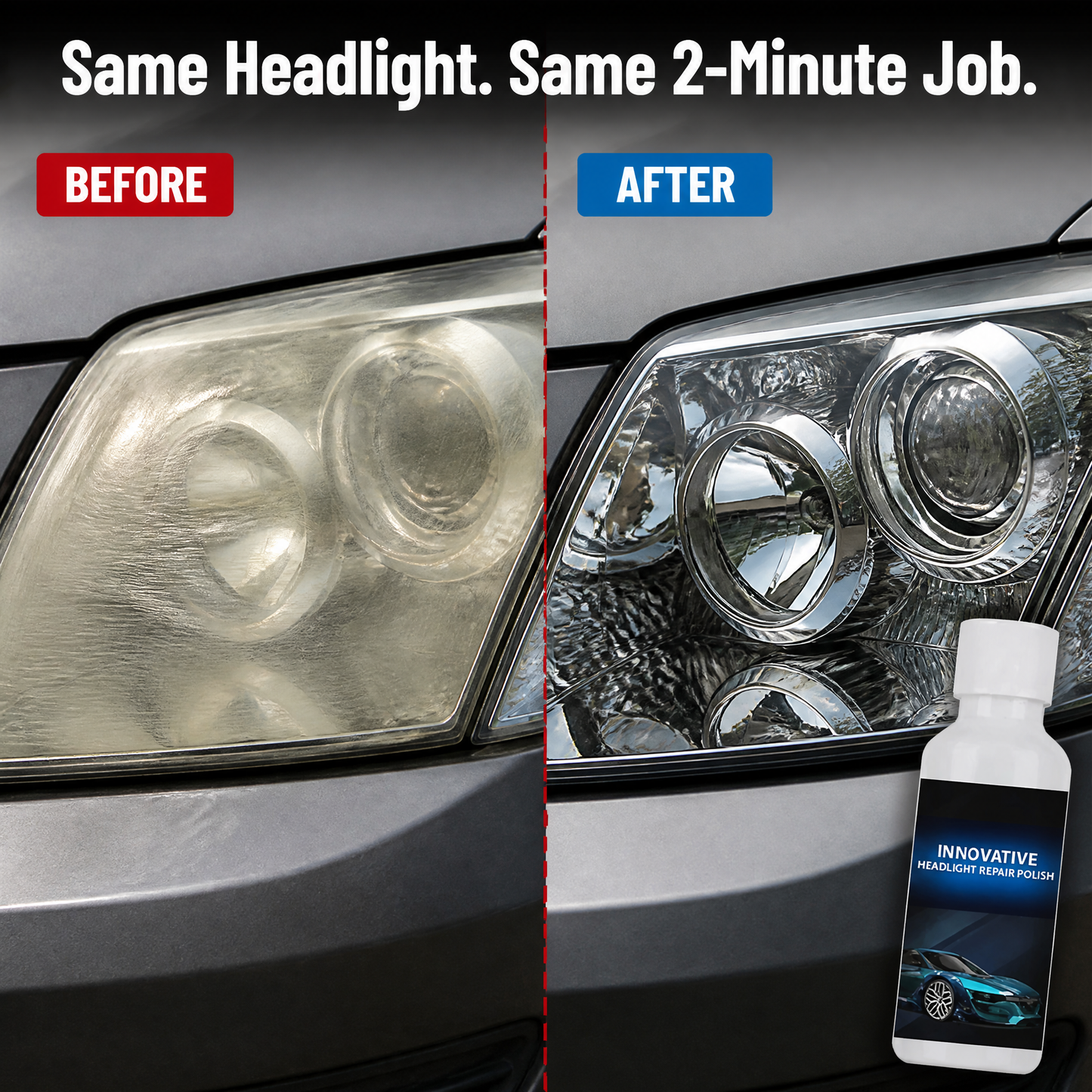 RadianceGuard™ — Remove Yellow Cloudiness and Drive with Spotless Headlights