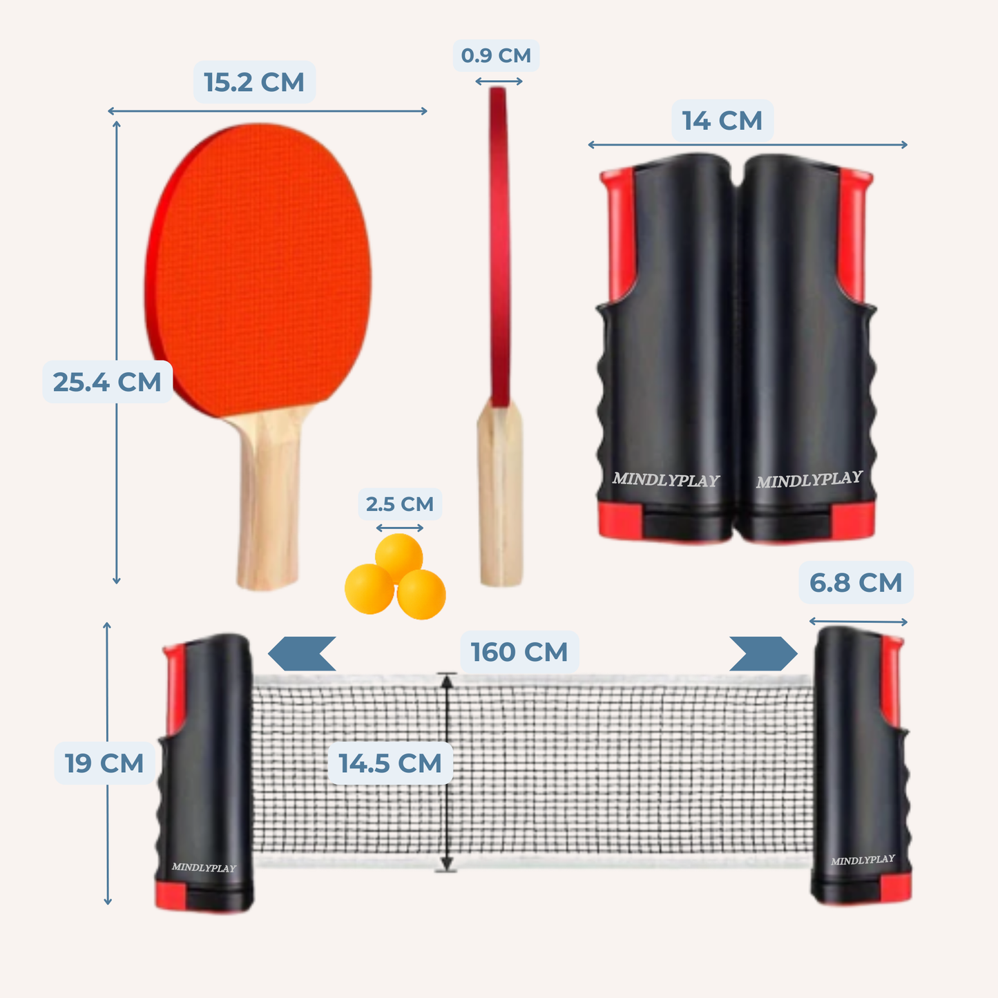 NetFlex Table Tennis Kit™