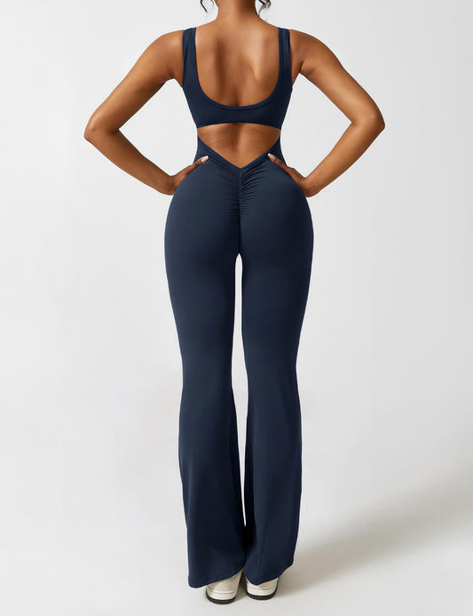 Paola™ V-Back Flared Jumpsuit