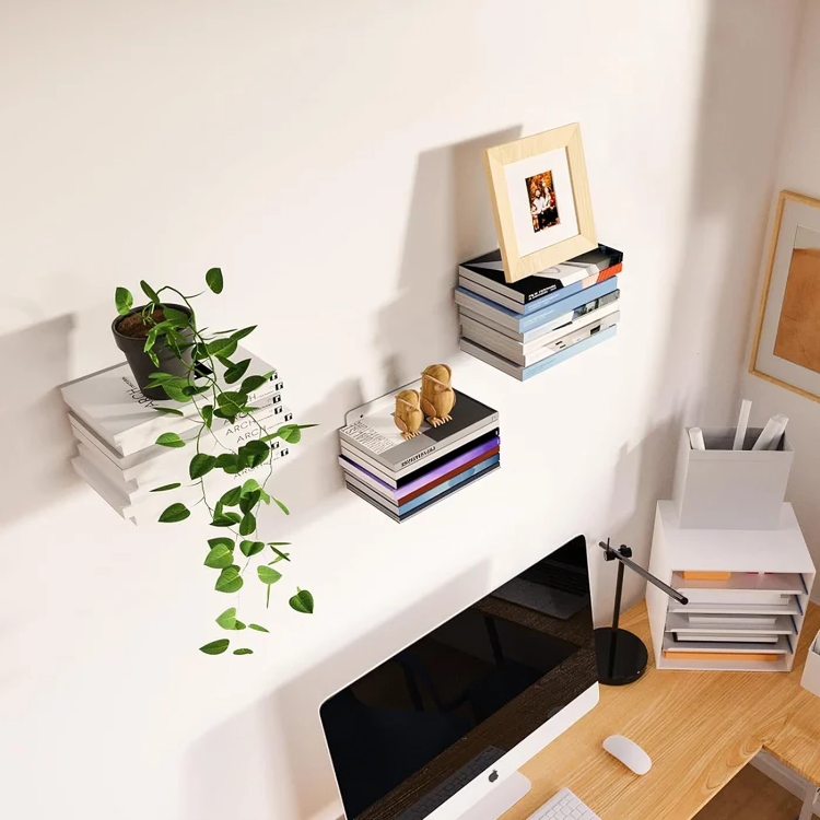 BookLev | Showcase your books as if by magic with this invisible shelf.