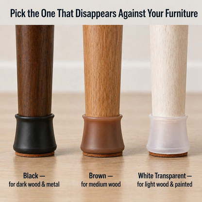 GlideGuard™ — Embrace Each Chair Leg, Mute Every Creak, Protect Every Floor