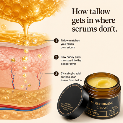 LumaCure™ Balm — Diminish Scars and Smooth Coarse Skin With Tallow + Raw Honey