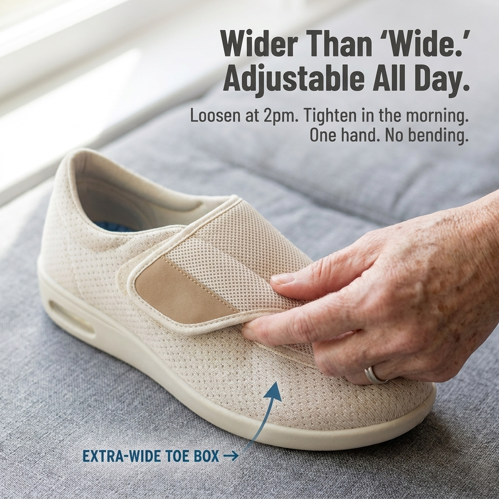 VersaStride™ — Stroll Comfortably with Swollen, Sore, Difficult-to-Fit Feet All Day