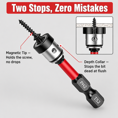 TitanDrive™ — Drive Every Drywall Screw Flush Without Cam-Out or Paper Tear