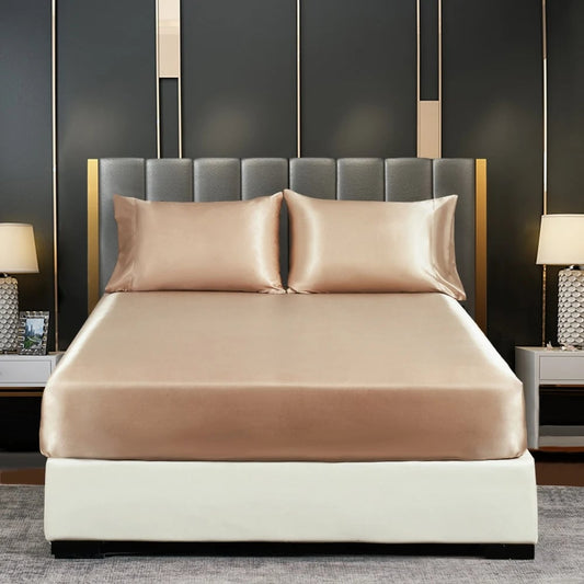 Liora — Breathable Ice Silk Bedding Set with Wrinkle-Resistant Fit