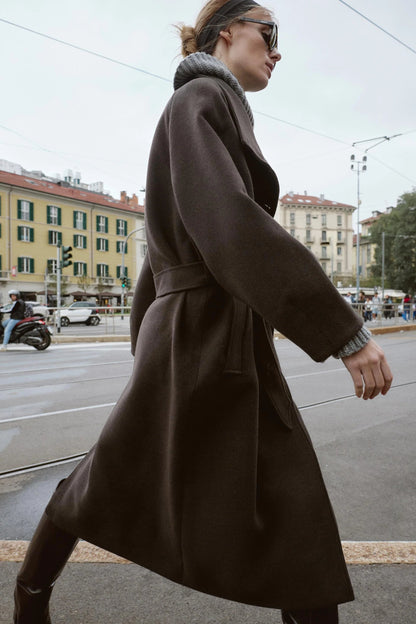 Velvetteer™ Wool Coat with Belt — Wrap Yourself in Tailored Warmth That Boosts Your Confidence All Winter Long