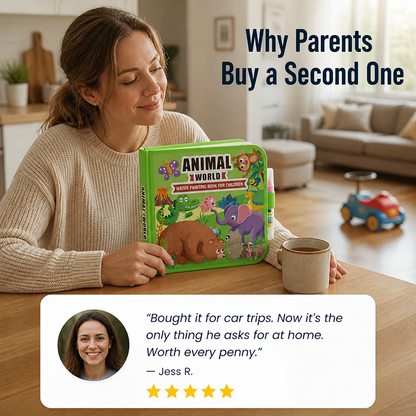 SplashCraft™ — Keeps Kids Busy for Hours of Quiet Coloring with No Mess