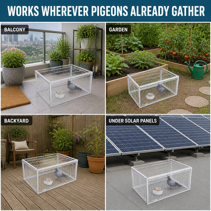 SkyLatch™ — Outsmart Pigeons and Reclaim Your Garden Peacefully