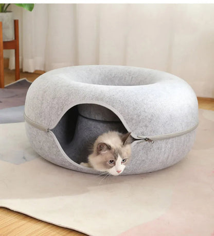 CatDome - Donut-Shaped Cat Tunnel Bed