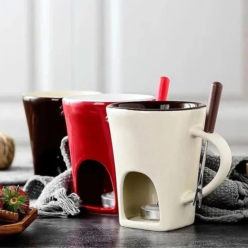 LumaLuxe™ Fondue Mug — Indulge in Silky-Smooth Dips That Soothe Your Soul Instantly