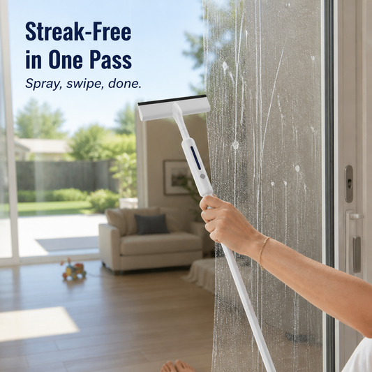 GlassGleam™ — Clean Every Window Streak-Free with One Spray-and-Swipe Pass
