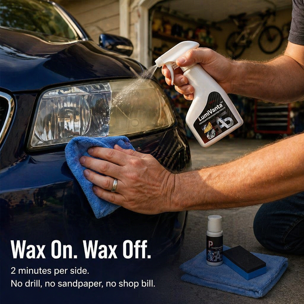 LumiVanta™ — Erase Yellow Haze & Lock in Crystal-Clear Headlights in 2 Minutes