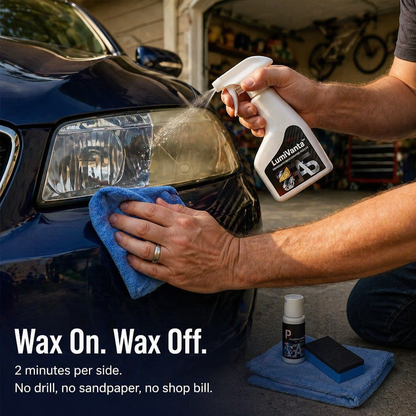 LumiVanta™ — Erase Yellow Haze & Lock in Crystal-Clear Headlights in 2 Minutes
