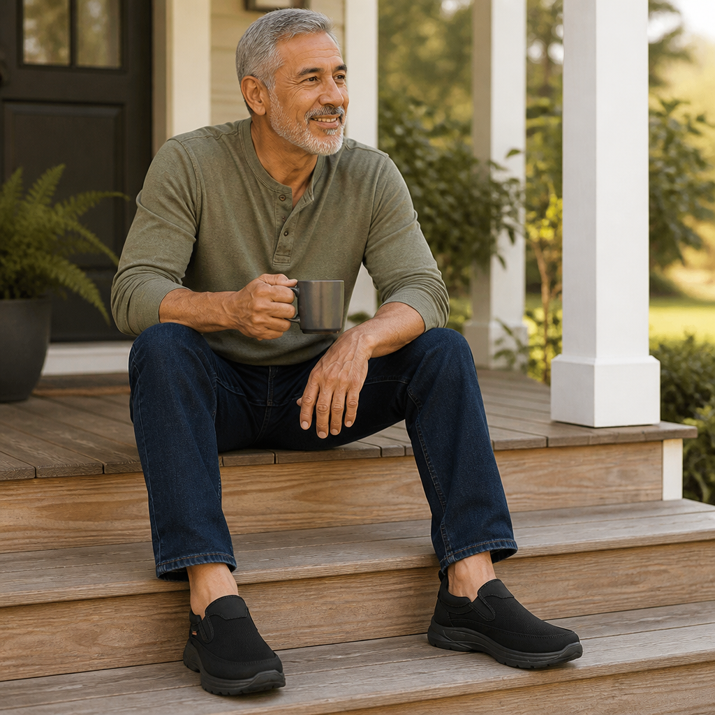 StrideEase™ – Padded Slip-On Walkers with Airy Mesh Upper