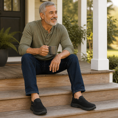 StrideEase™ – Padded Slip-On Walkers with Airy Mesh Upper