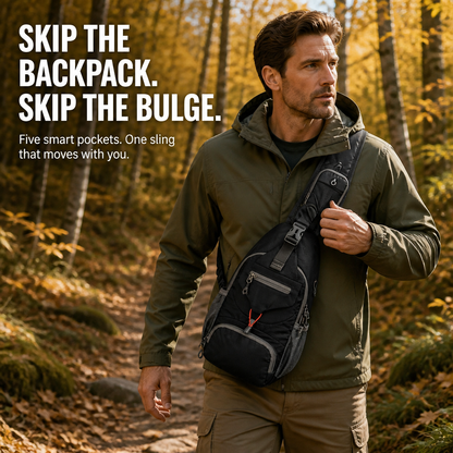 SmartPack™ — Hold Your Phone, Wallet & Water Bottle Minus the Backpack Baggage