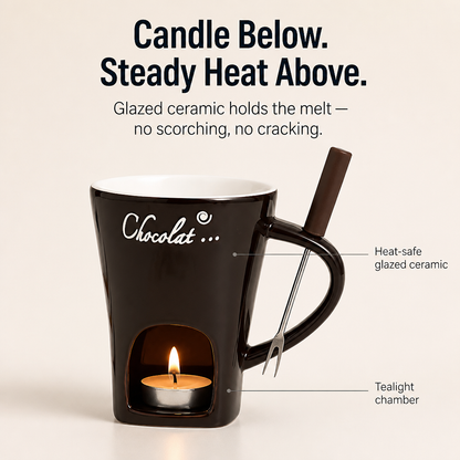 MeloMist™ — Ignite a Tealight, Melt Chocolate, Ditch the Fondue Pot