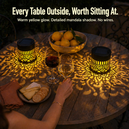 LunaAura™ — Turn Your Nights into Captivating Solar-Powered Mandala Wonder
