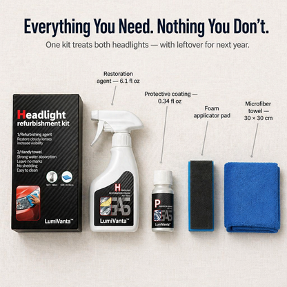 LumiVanta™ — Erase Yellow Haze & Lock in Crystal-Clear Headlights in 2 Minutes
