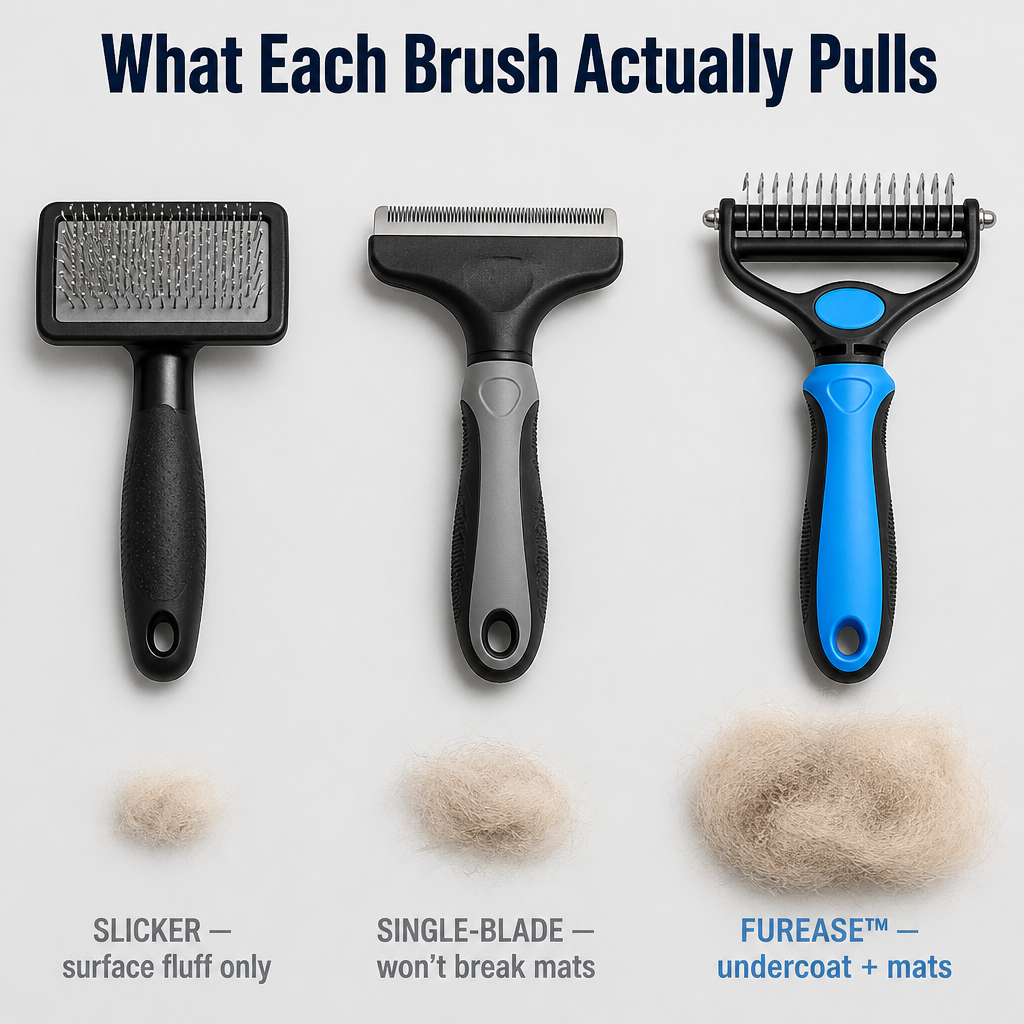 FurEase™ — Remove A Small Dog's Amount Of Undercoat Without The Yelping