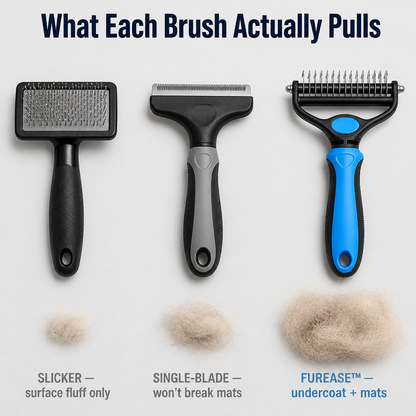 FurEase™ — Remove A Small Dog's Amount Of Undercoat Without The Yelping