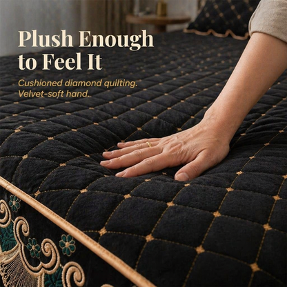 RamvoaLuxe™ — Wrap Your Bed in Embroidered Lace and Gilded-Ribbon Hotel-Suite Elegance
