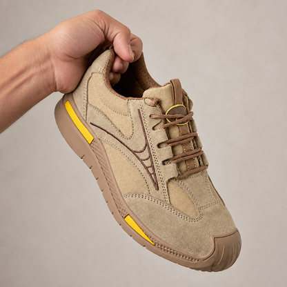 FortressStride™ – Ventilated Steel-Toe Work Shoes with Kevlar Puncture-Resistant Midsole