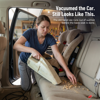VeloraBlast™ — Extract Pet Hair, Crumbs & Sand From Every Seat Crack