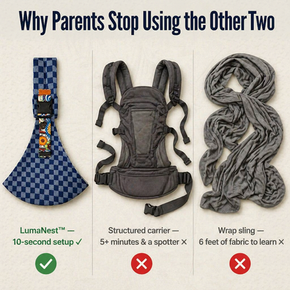 LumaNest™ Sling — Enjoy Seamless Bonding and Comfortable All-Day Baby Carrying