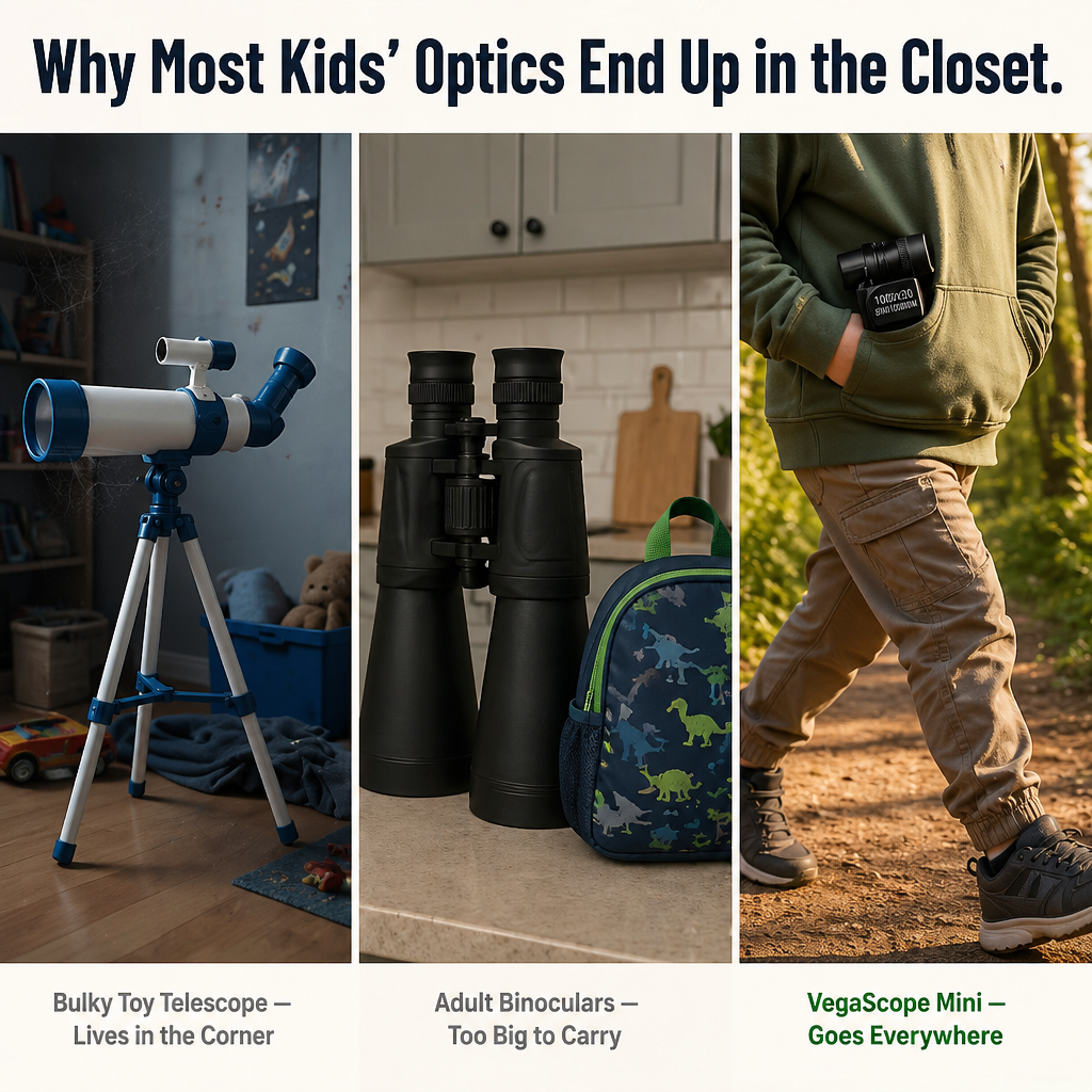 VegaScope™ Mini — Bring Faraway Birds, Bugs and Peaks Right Into Your Kid's Pocket
