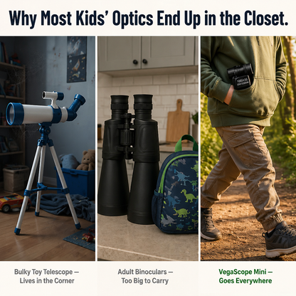 VegaScope™ Mini — Bring Faraway Birds, Bugs and Peaks Right Into Your Kid's Pocket