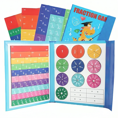 FractionFlair™ Magnetic Puzzle Book — Ignite Your Child’s Confidence by Turning Fractions into Playful Mastery