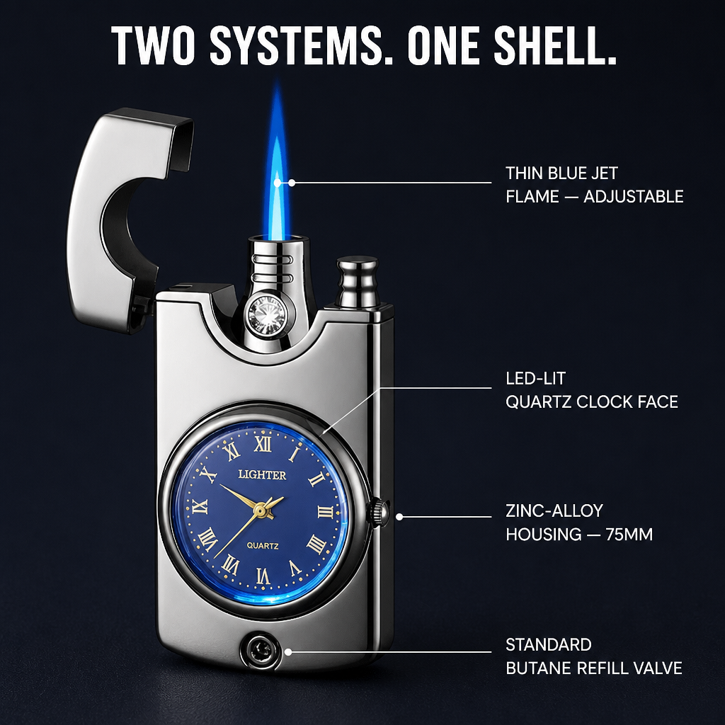 IgniteXcel™ — Light a Blue Torch Flame and Tell the Time with One Hand