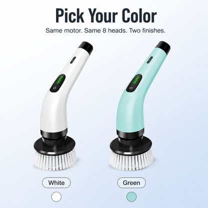 TurboShine™ — Cut Cleaning Time in Half with 8 Heads + Extension Pole | Spin Away Grime