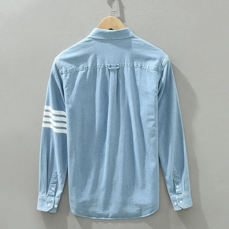 Ramwell Denim™ Shirt — Command Confidence with Effortless Comfort and Bold Style