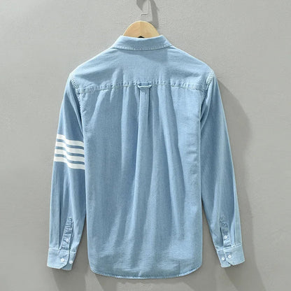 Ramwell Denim™ Shirt — Command Confidence with Effortless Comfort and Bold Style