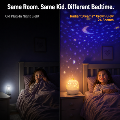 RadiantDreams™ — Put an End to Bedtime Struggles With 24 Sky and Ocean Projection Scenes