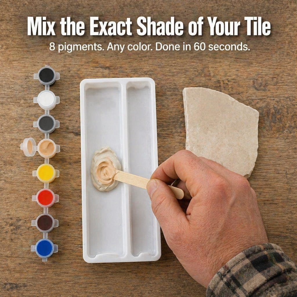 LuxePatch™ — Match Color & Repair Cracked Tile, Stone, or Porcelain Instantly