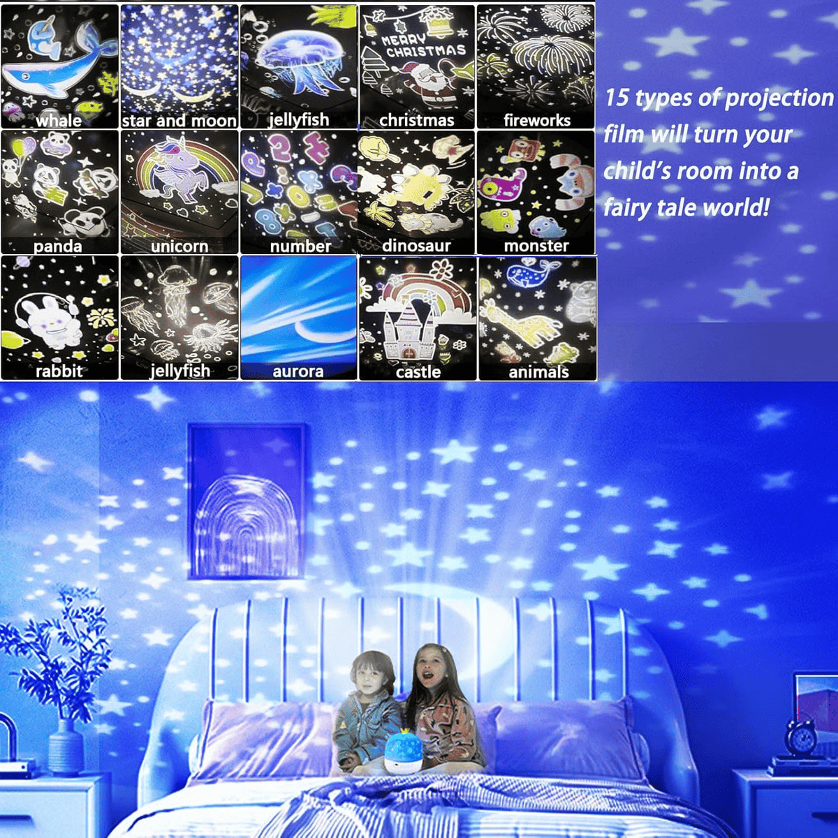 LumaNest™ 15-Film Baby Projector — Transform Bedtime into a Magical, Fear-Free Adventure