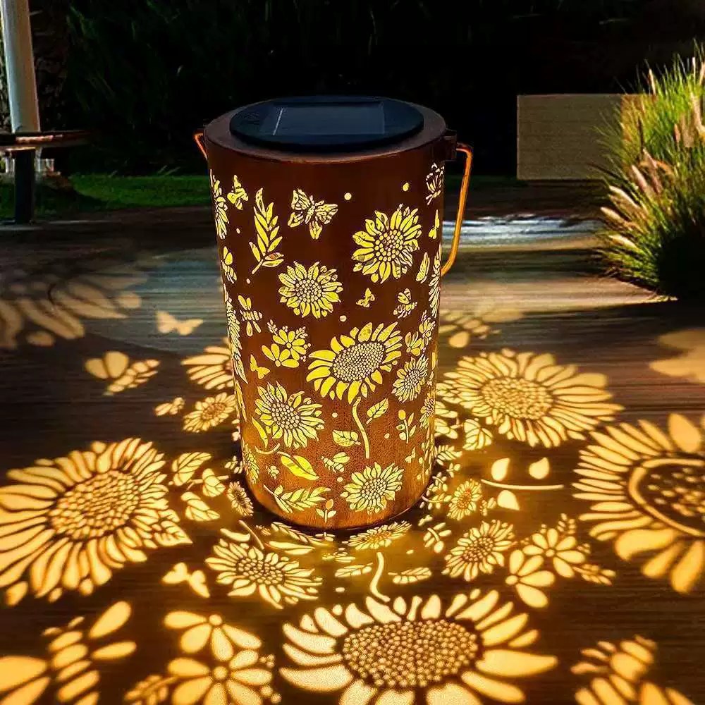 LumaFlare™ Solar Garden Lantern — Transform Your Nights with Effortless, Cozy Sunflower Glow