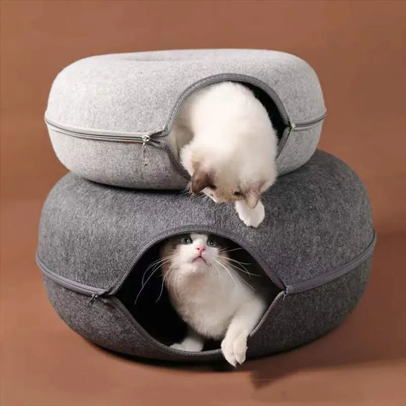 CatDome - Donut-Shaped Cat Tunnel Bed